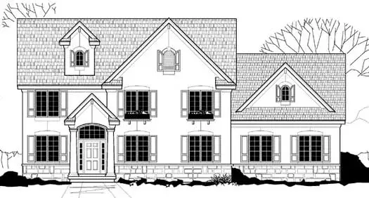 Southern Colonial house plans 21-811 - front exterior, 3,016 sq ft, 4 bed, 3 bath house plans | Monster House Plans