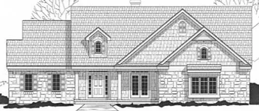 Traditional house plans 21-864 - front exterior, 3,657 sq ft, 4 bed, 3 bath house plans | Monster House Plans