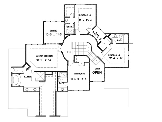 Upper/Second Floor Plan:21-890