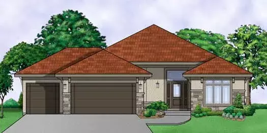 Traditional house plans 21-988 - front exterior, 2,716 sq ft, 3 bed, 3 bath house plans | Monster House Plans