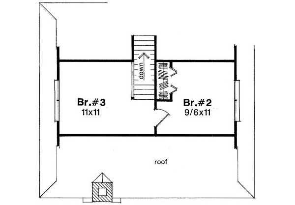 Upper/Second Floor Plan:22-105