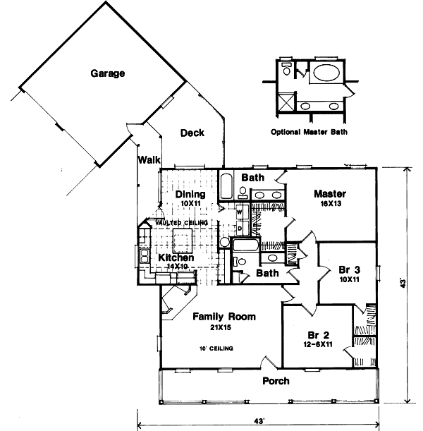 Main Floor Plan: 22-115
