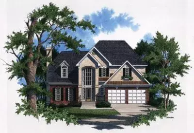European house plans 22-157 - front exterior, 2,008 sq ft, 4 bed, 2 bath house plans | Monster House Plans