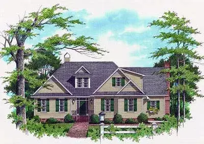 Country house plans 22-162 - front exterior, 2,113 sq ft, 3 bed, 2 bath house plans | Monster House Plans