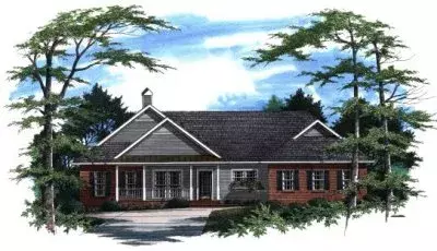 Country house plans 22-171 - front exterior, 2,361 sq ft, 4 bed, 3 bath house plans | Monster House Plans