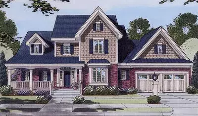 Southern house plans 23-124 - front exterior, 3,120 sq ft, 4 bed, 2 bath house plans | Monster House Plans