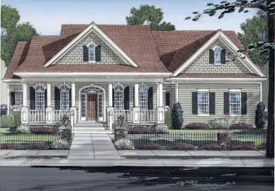 Southern house plans 23-125 - front exterior, 2,502 sq ft, 3 bed, 2 bath house plans | Monster House Plans