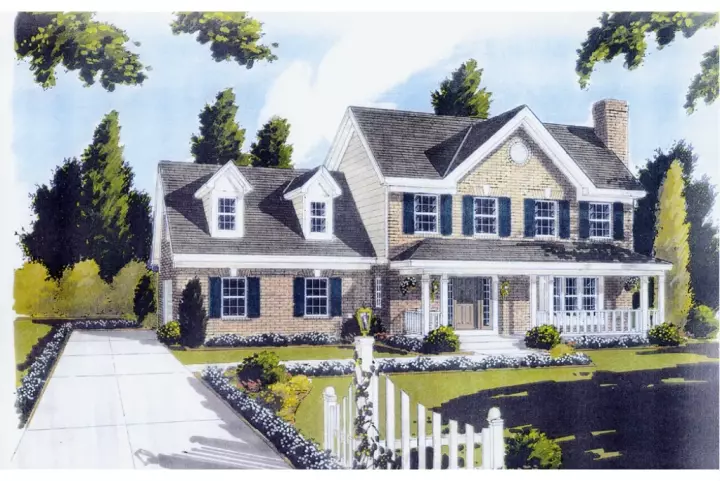Southern house plans 23-146 - front exterior, 1,698 sq ft, 3 bed, 2 bath house plans | Monster House Plans