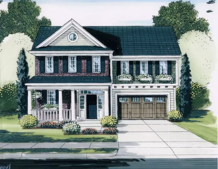 Southern house plans 23-193 - front exterior, 1,896 sq ft, 3 bed, 2 bath house plans | Monster House Plans