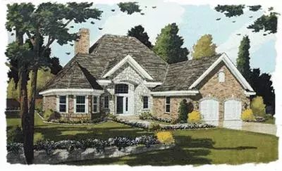 Traditional house plans 23-232 - front exterior, 2,101 sq ft, 3 bed, 2 bath house plans | Monster House Plans