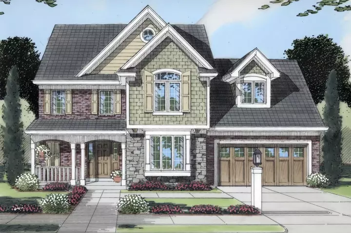 Southern house plans 23-250 - front exterior, 2,246 sq ft, 4 bed, 2 bath house plans | Monster House Plans
