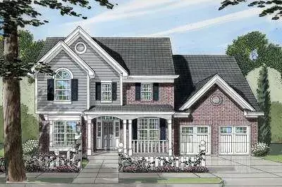 Southern house plans 23-318 - front exterior, 2,733 sq ft, 4 bed, 2 bath house plans | Monster House Plans