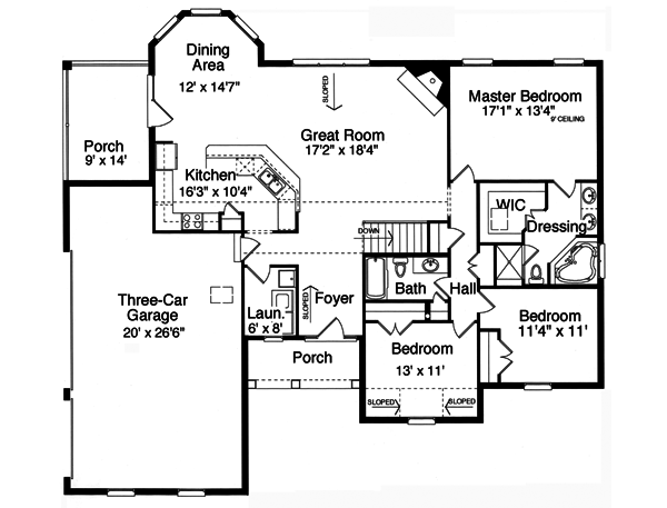 Main Floor Plan: 23-335
