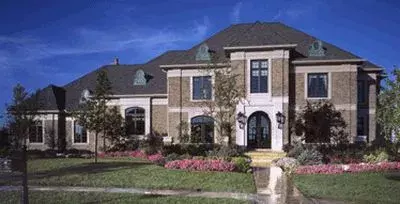 European house plans 23-404 - front exterior, 8,088 sq ft, 4 bed, 4 bath house plans | Monster House Plans