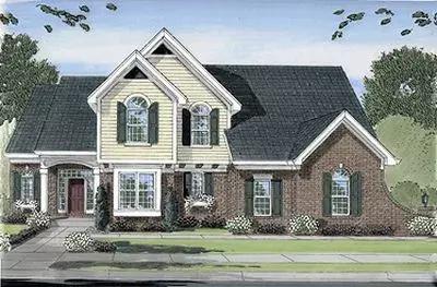 Traditional house plans 23-408 - front exterior, 2,286 sq ft, 4 bed, 2 bath house plans | Monster House Plans