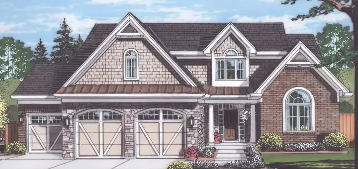 Traditional house plans 23-462 - front exterior, 2,481 sq ft, 4 bed, 2 bath house plans | Monster House Plans