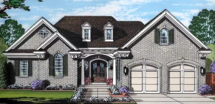 Traditional house plans 23-463 - front exterior, 2,064 sq ft, 3 bed, 2 bath house plans | Monster House Plans