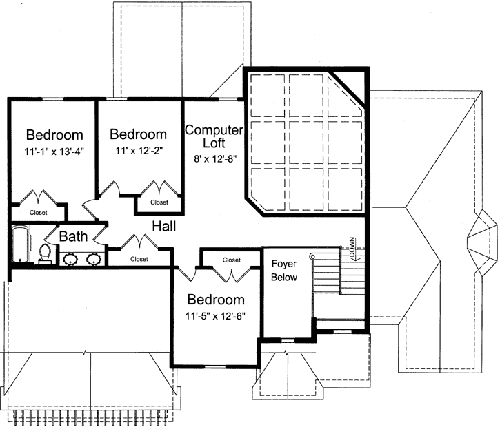 Upper/Second Floor Plan:23-470