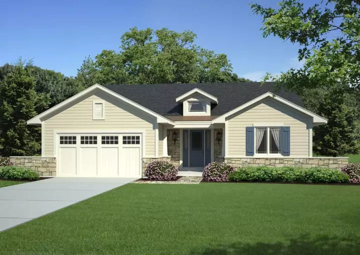 Traditional house plans 23-480 - front exterior, 1,809 sq ft, 3 bed, 2 bath house plans | Monster House Plans