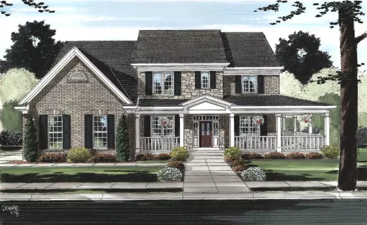 Southern house plans 23-482 - front exterior, 3,073 sq ft, 4 bed, 2 bath house plans | Monster House Plans