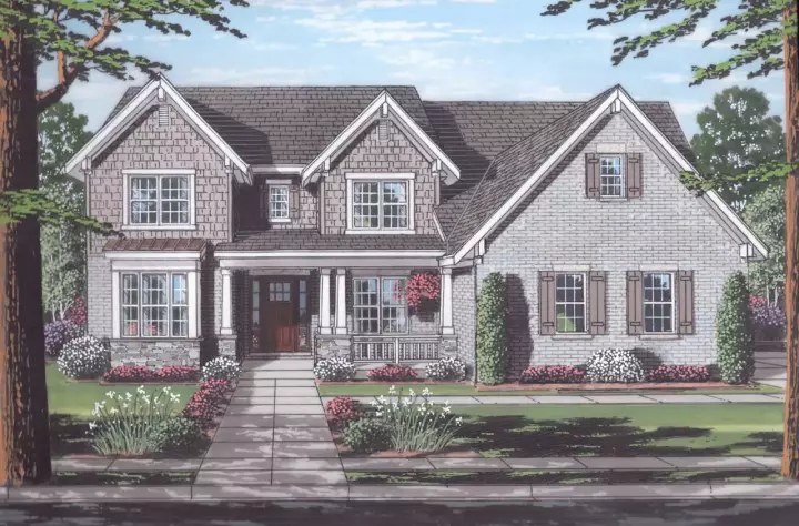 Craftsman house plans 23-494 - front exterior, 3,280 sq ft, 4 bed, 3 bath house plans | Monster House Plans