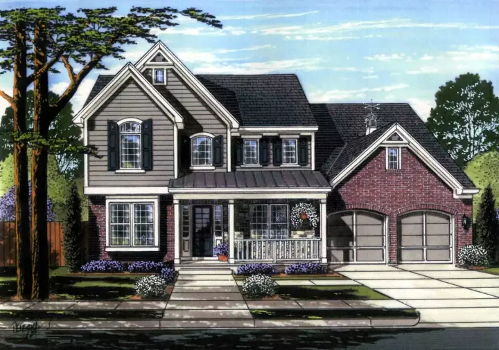 Southern house plans 23-495 - front exterior, 3,150 sq ft, 4 bed, 2 bath house plans | Monster House Plans