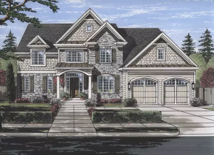 Southern house plans 23-499 - front exterior, 3,113 sq ft, 4 bed, 3 bath house plans | Monster House Plans