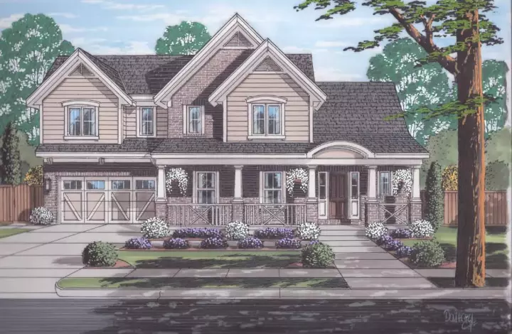 Country house plans 23-516 - front exterior, 1,922 sq ft, 3 bed, 2 bath house plans | Monster House Plans