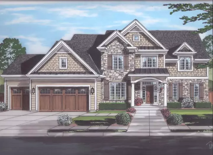 Traditional house plans 23-520 - front exterior, 3,455 sq ft, 4 bed, 2 bath house plans | Monster House Plans