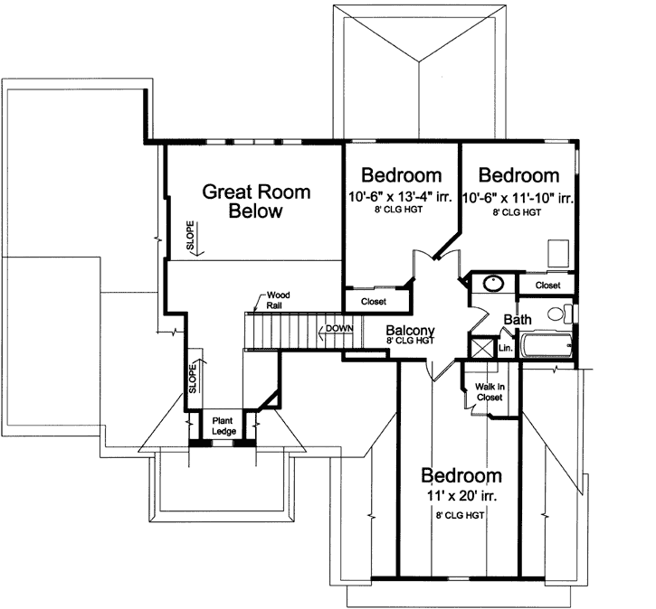 Upper/Second Floor Plan:23-525