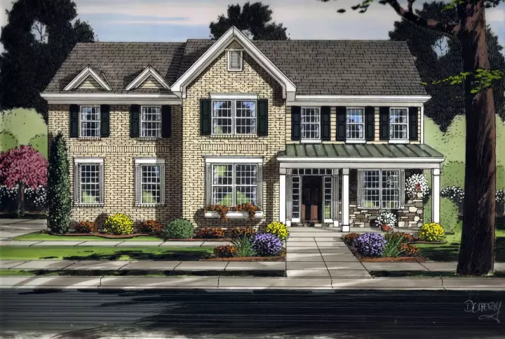 Traditional house plans 23-562 - front exterior, 3,018 sq ft, 4 bed, 3 bath house plans | Monster House Plans