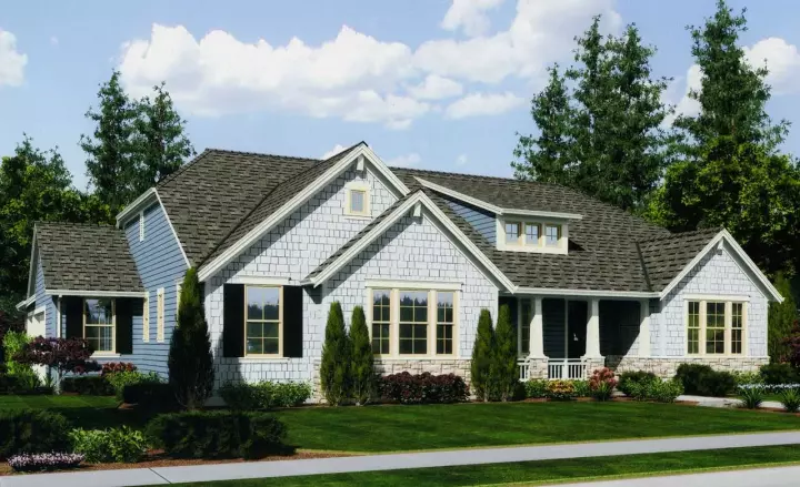 Craftsman house plans 23-564 - front exterior, 2,479 sq ft, 3 bed, 2 bath house plans | Monster House Plans