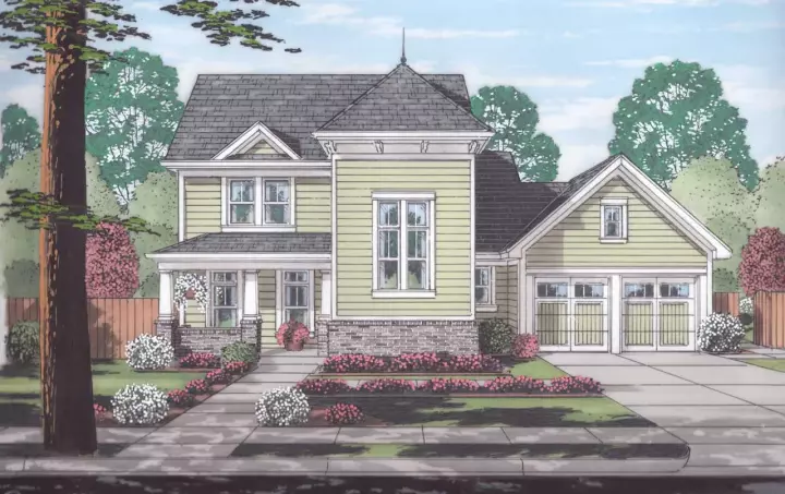 Country house plans 23-575 - front exterior, 2,010 sq ft, 3 bed, 2 bath house plans | Monster House Plans