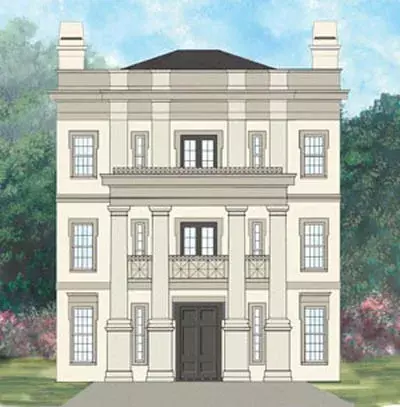 Mediterranean house plans 24-111 - front exterior, 3,265 sq ft, 4 bed, 3 bath house plans | Monster House Plans