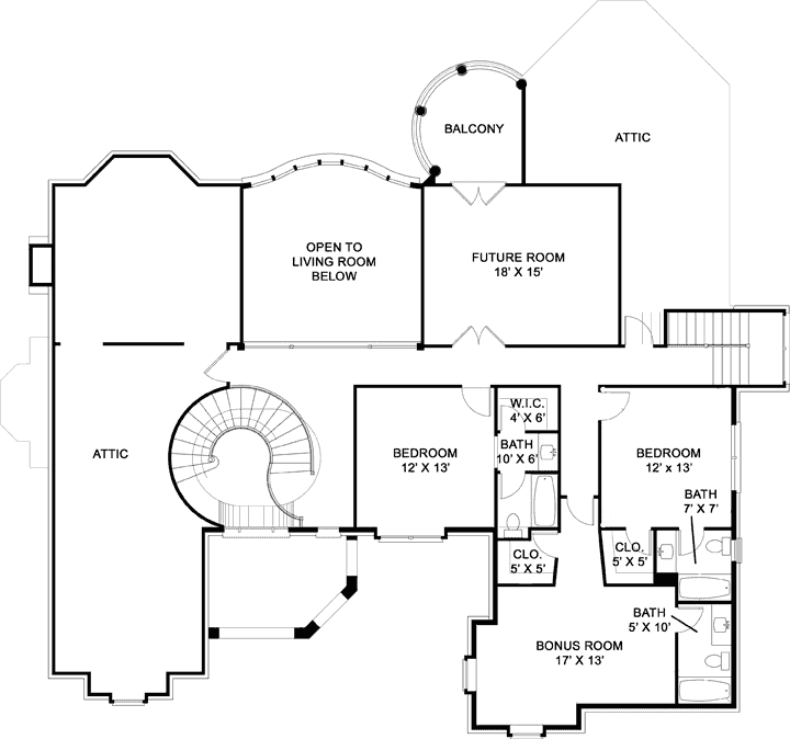 Upper/Second Floor Plan:24-112