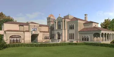 Mediterranean house plans 24-120 - front exterior, 13,616 sq ft, 5 bed, 5 bath house plans | Monster House Plans
