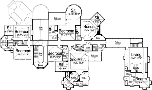 Upper/Second Floor Plan:24-126