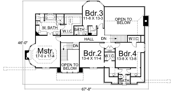 Upper/Second Floor Plan:24-128
