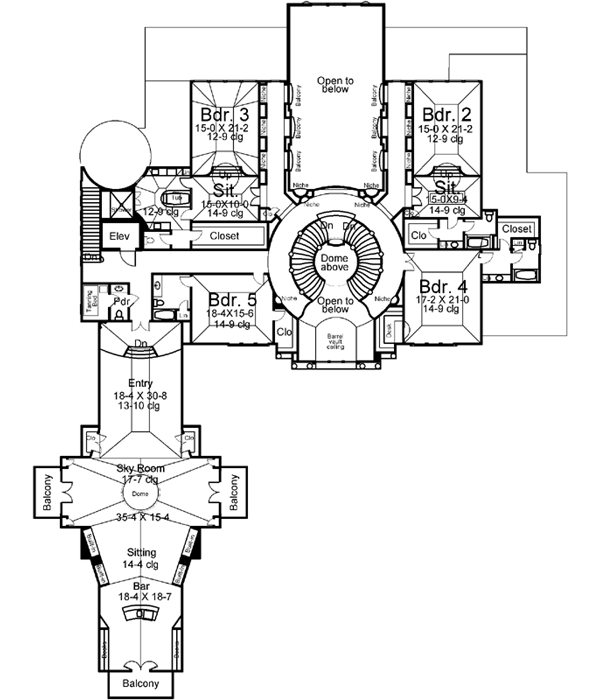 Upper/Second Floor Plan:24-129