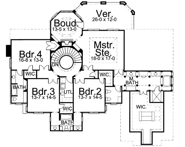 Upper/Second Floor Plan:24-130