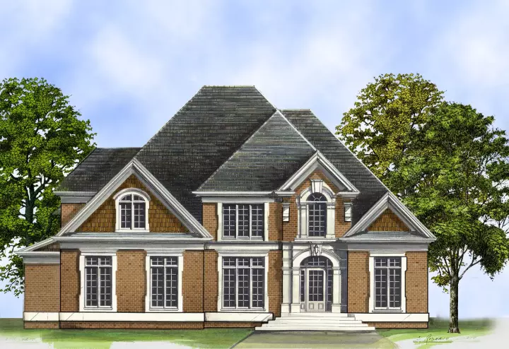 Traditional house plans 24-146 - front exterior, 3,527 sq ft, 4 bed, 3 bath house plans | Monster House Plans