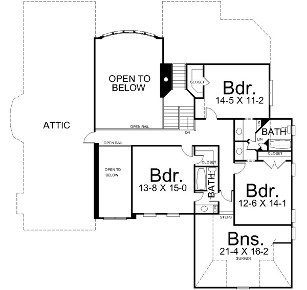 Upper/Second Floor Plan:24-164