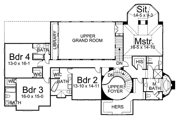 Upper/Second Floor Plan:24-184