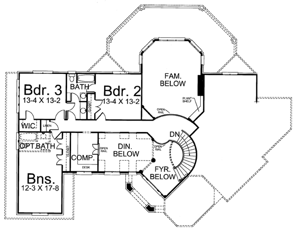 Upper/Second Floor Plan:24-185