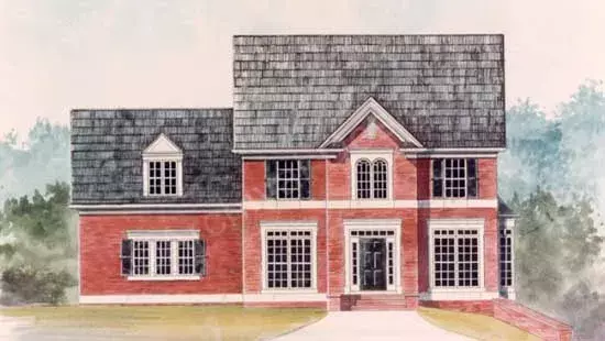 Traditional house plans 24-192 - front exterior, 2,004 sq ft, 3 bed, 2 bath house plans | Monster House Plans