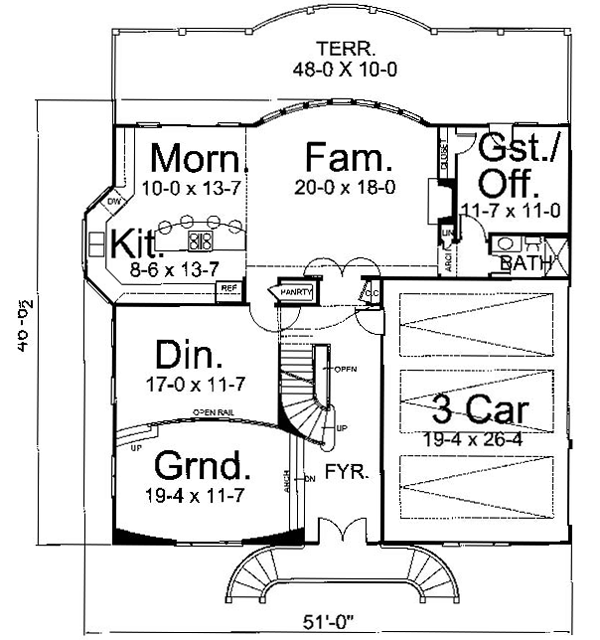 Main Floor Plan: 24-208