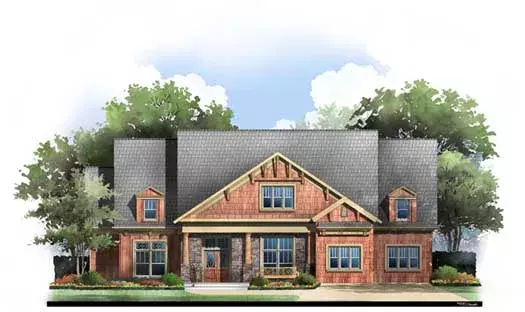 Country house plans 24-226 - front exterior, 3,432 sq ft, 4 bed, 4 bath house plans | Monster House Plans