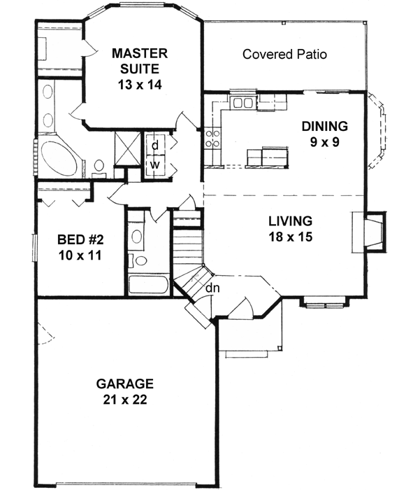 Main Floor Plan: 25-105