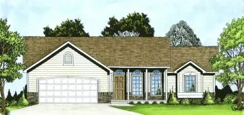 Southern house plans 25-115 - front exterior, 1,245 sq ft, 3 bed, 2 bath house plans | Monster House Plans