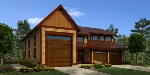 Traditional house plans 26-138 - front exterior, 518 sq ft, 0 bed, 0 bath house plans | Monster House Plans